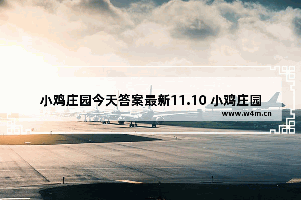 小鸡庄园今天答案最新11.10 小鸡庄园今日正确答案最新11月10日