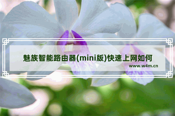 魅族智能路由器(mini版)快速上网如何设置