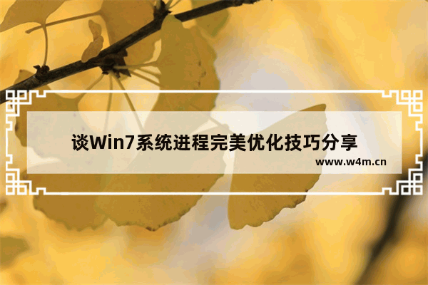 谈Win7系统进程完美优化技巧分享