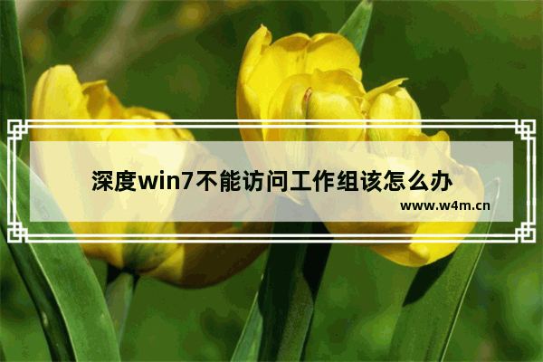 深度win7不能访问工作组该怎么办