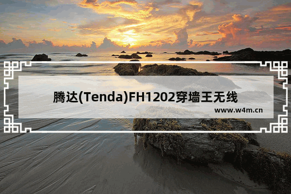 腾达(Tenda)FH1202穿墙王无线王路由器设置上网