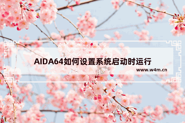 AIDA64如何设置系统启动时运行