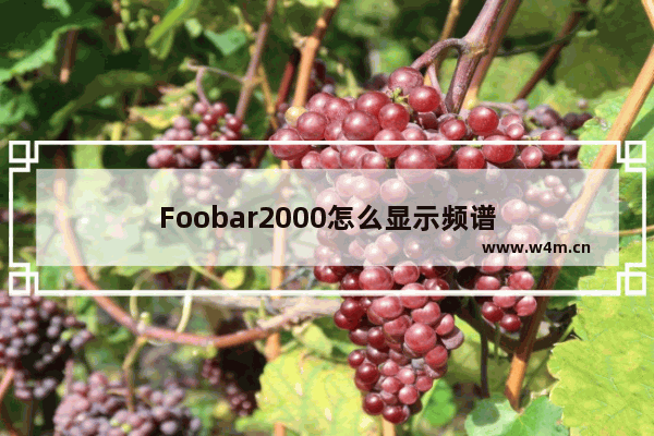 Foobar2000怎么显示频谱