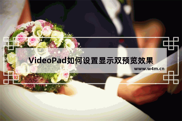 VideoPad如何设置显示双预览效果