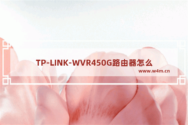 TP-LINK-WVR450G路由器怎么设置