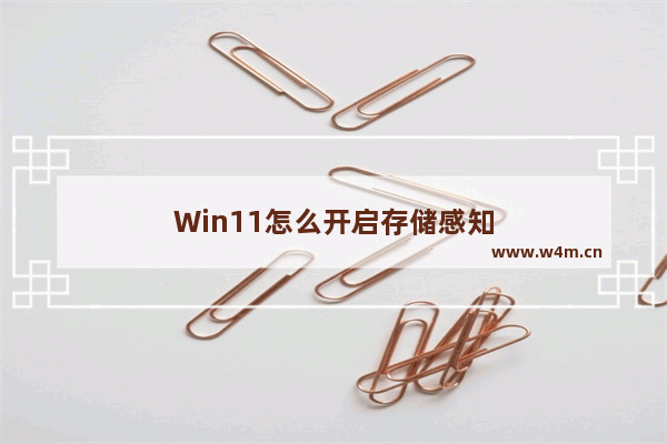 Win11怎么开启存储感知