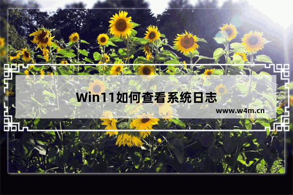 Win11如何查看系统日志