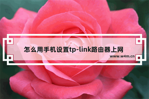 怎么用手机设置tp-link路由器上网 手机设置tp-link路由器上网方法【详解】