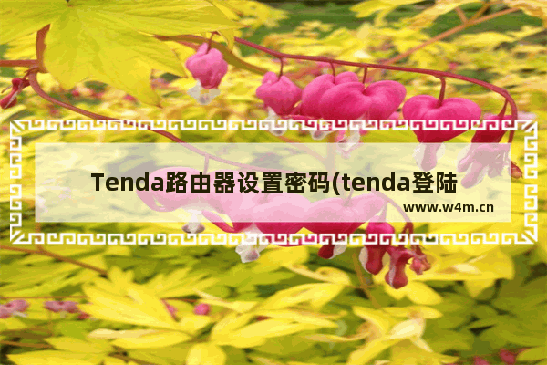 Tenda路由器设置密码(tenda登陆密码)