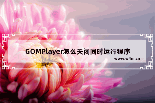 GOMPlayer怎么关闭同时运行程序