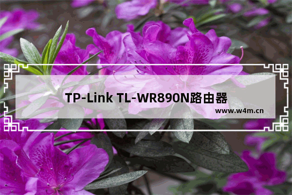 TP-Link TL-WR890N路由器设置上网教程