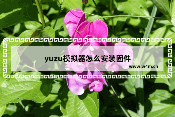 yuzu模拟器怎么安装固件