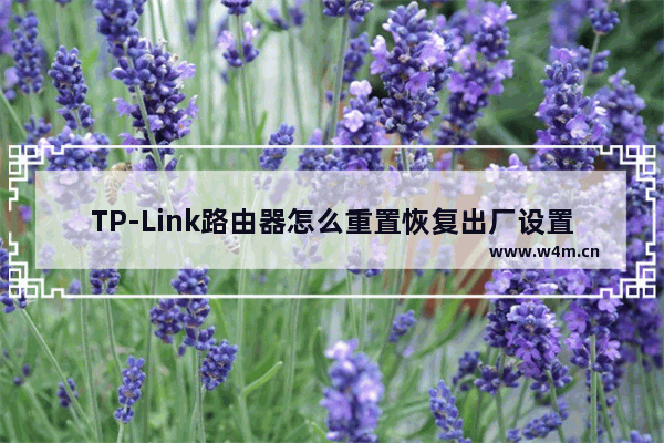 TP-Link路由器怎么重置恢复出厂设置(如何重置TP-Link路由器以恢复出厂设置)