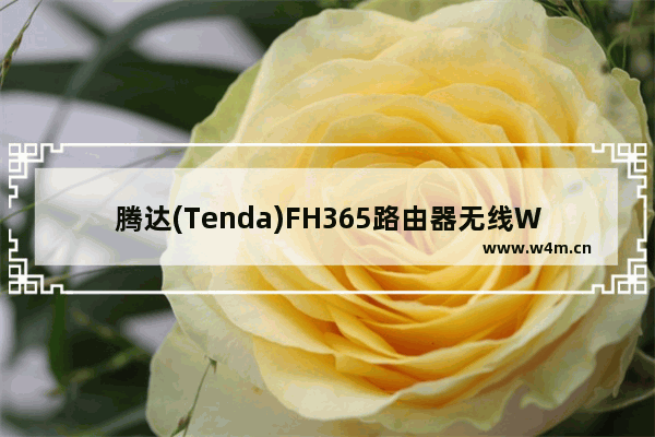 腾达(Tenda)FH365路由器无线WiFi密码和名称设置方法