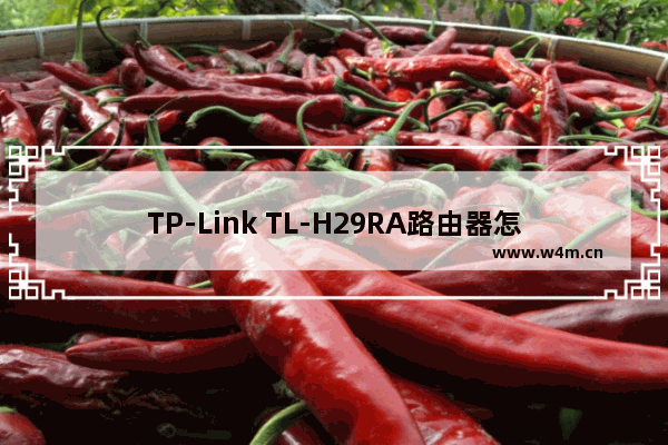 TP-Link TL-H29RA路由器怎么设置?