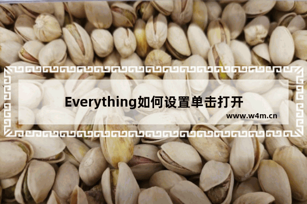 Everything如何设置单击打开