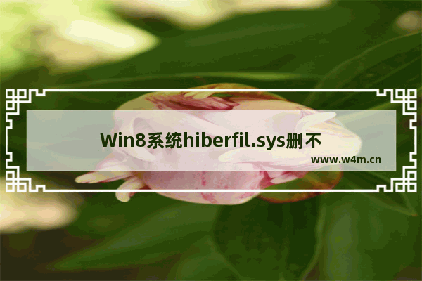 Win8系统hiberfil.sys删不掉怎么办