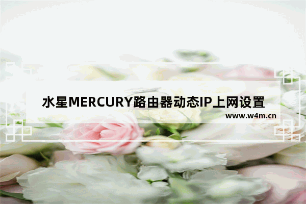 水星MERCURY路由器动态IP上网设置方法