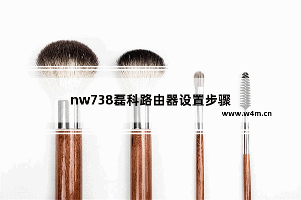 nw738磊科路由器设置步骤