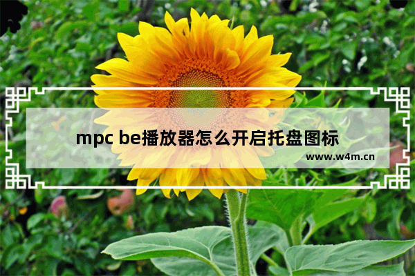 mpc be播放器怎么开启托盘图标