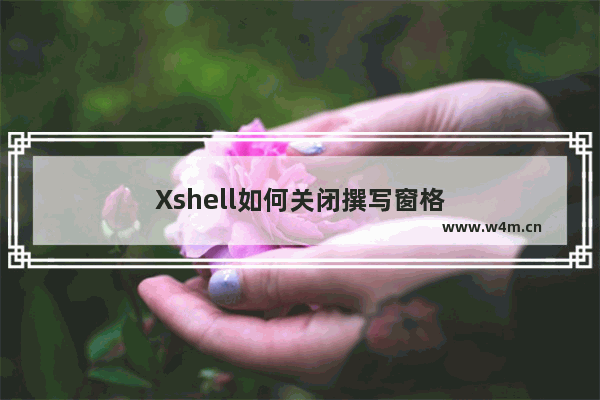 Xshell如何关闭撰写窗格