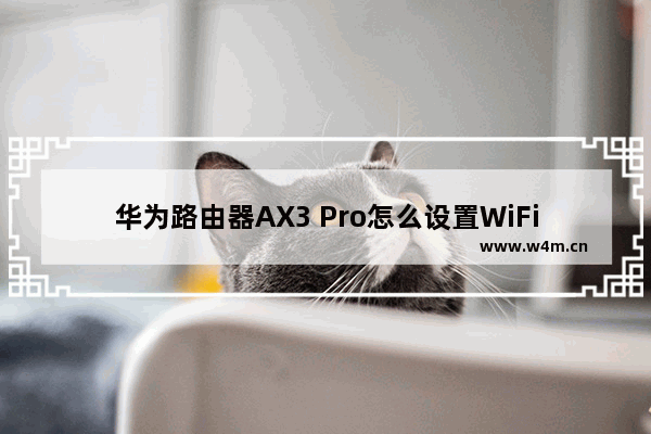 华为路由器AX3 Pro怎么设置WiFi密码和名称？