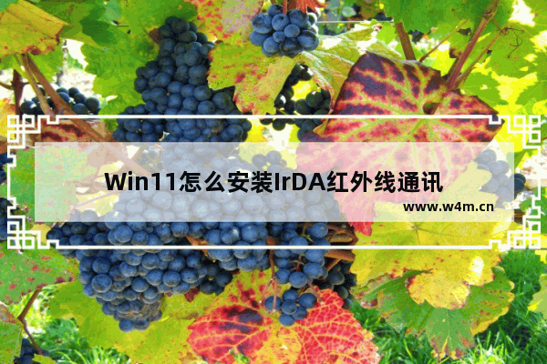 Win11怎么安装IrDA红外线通讯