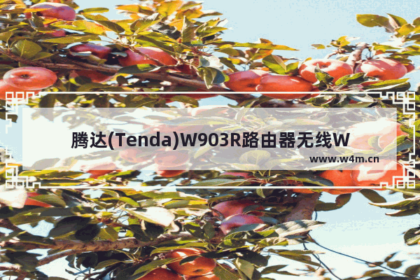 腾达(Tenda)W903R路由器无线WiFi设置上网方法