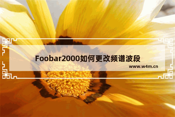 Foobar2000如何更改频谱波段