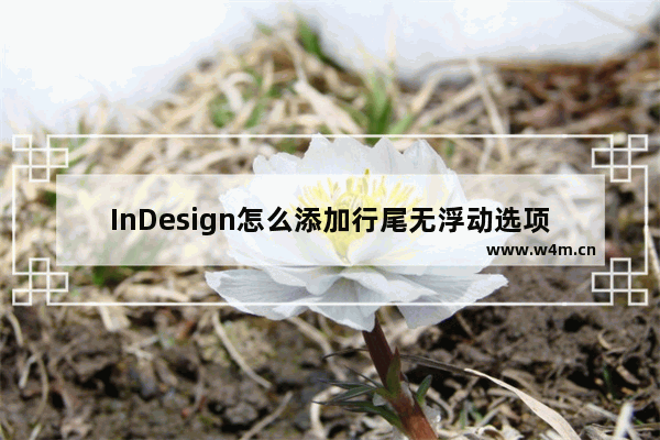 InDesign怎么添加行尾无浮动选项