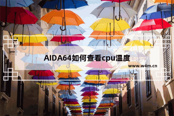 AIDA64如何查看cpu温度