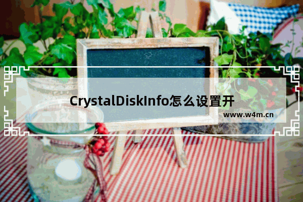 CrystalDiskInfo怎么设置开机自动运行延迟时间