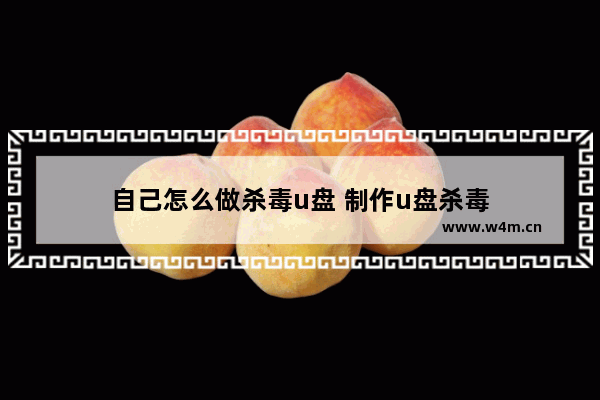 自己怎么做杀毒u盘 制作u盘杀毒