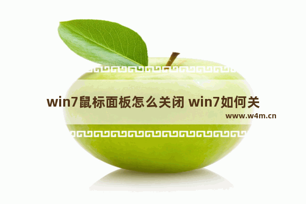 win7鼠标面板怎么关闭 win7如何关闭鼠标板