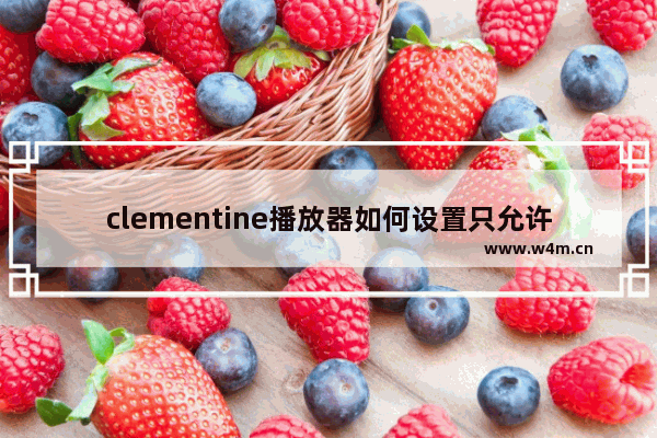 clementine播放器如何设置只允许本地网络网络连接