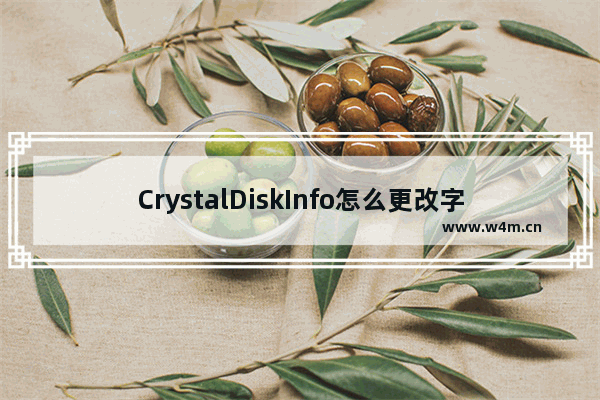 CrystalDiskInfo怎么更改字体显示比例