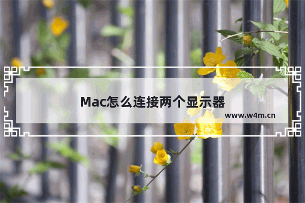 Mac怎么连接两个显示器