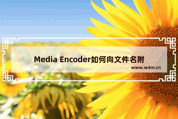 Media Encoder如何向文件名附加预设名称