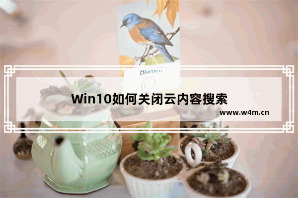 Win10如何关闭云内容搜索