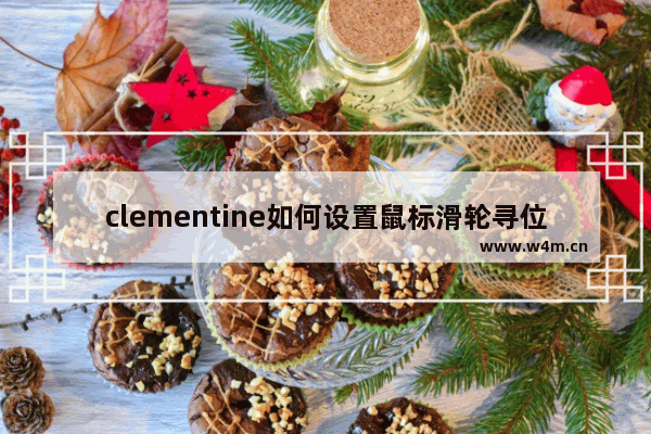 clementine如何设置鼠标滑轮寻位时间步长