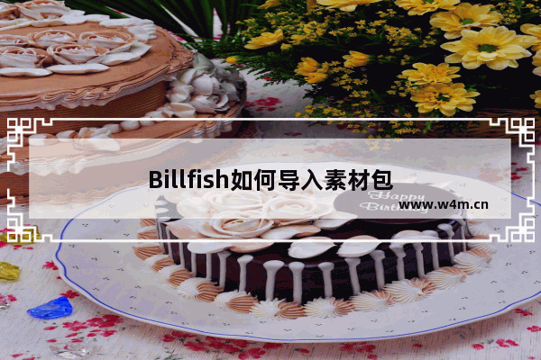 Billfish如何导入素材包