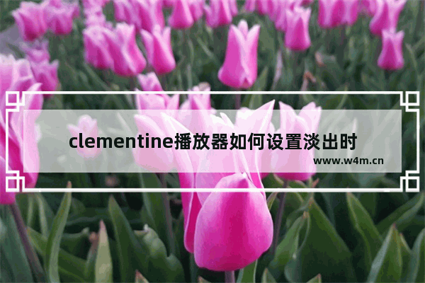 clementine播放器如何设置淡出时长