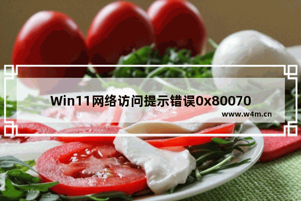 Win11网络访问提示错误0x800704cf怎么解决