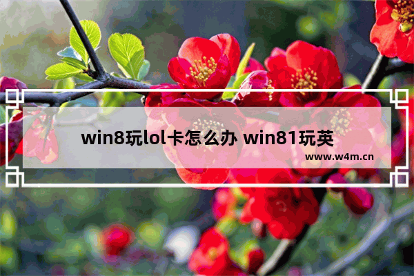 win8玩lol卡怎么办 win81玩英雄联盟