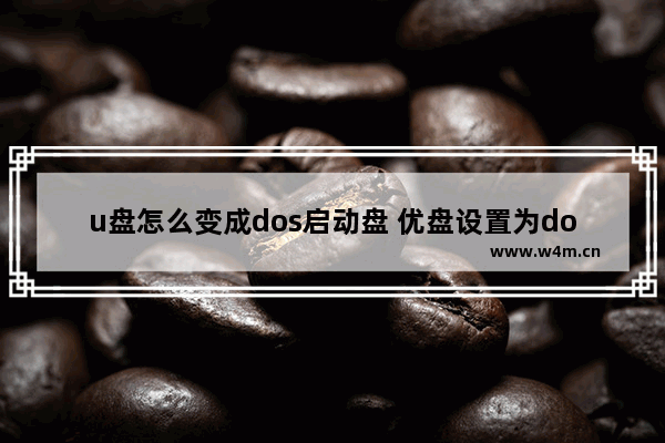 u盘怎么变成dos启动盘 优盘设置为dos启动盘