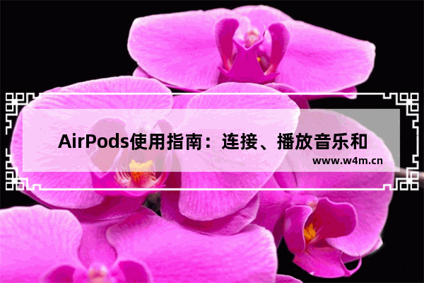 AirPods使用指南：连接、播放音乐和调节音量