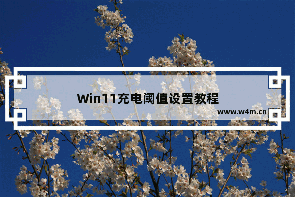 Win11充电阈值设置教程