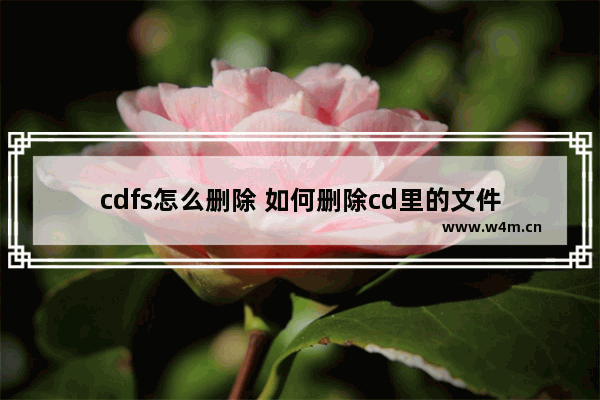 cdfs怎么删除 如何删除cd里的文件