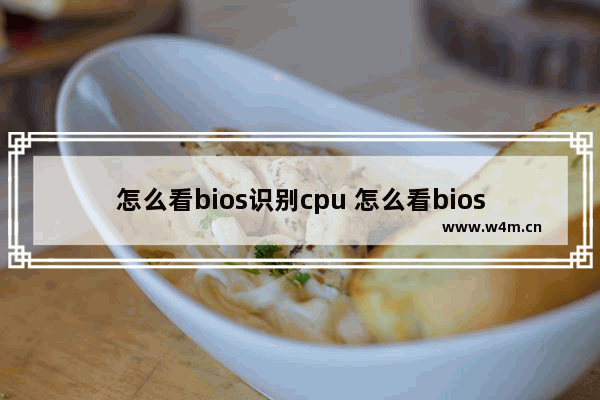 怎么看bios识别cpu 怎么看bios识别到硬盘