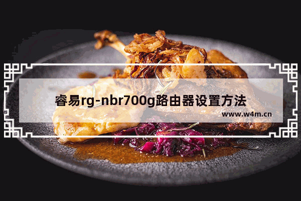 睿易rg-nbr700g路由器设置方法